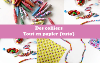 Offrez-vous de jolis colliers tout en papier